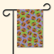 Subtle F*ck Trump Jack-O-Lantern Slime Garden Flag