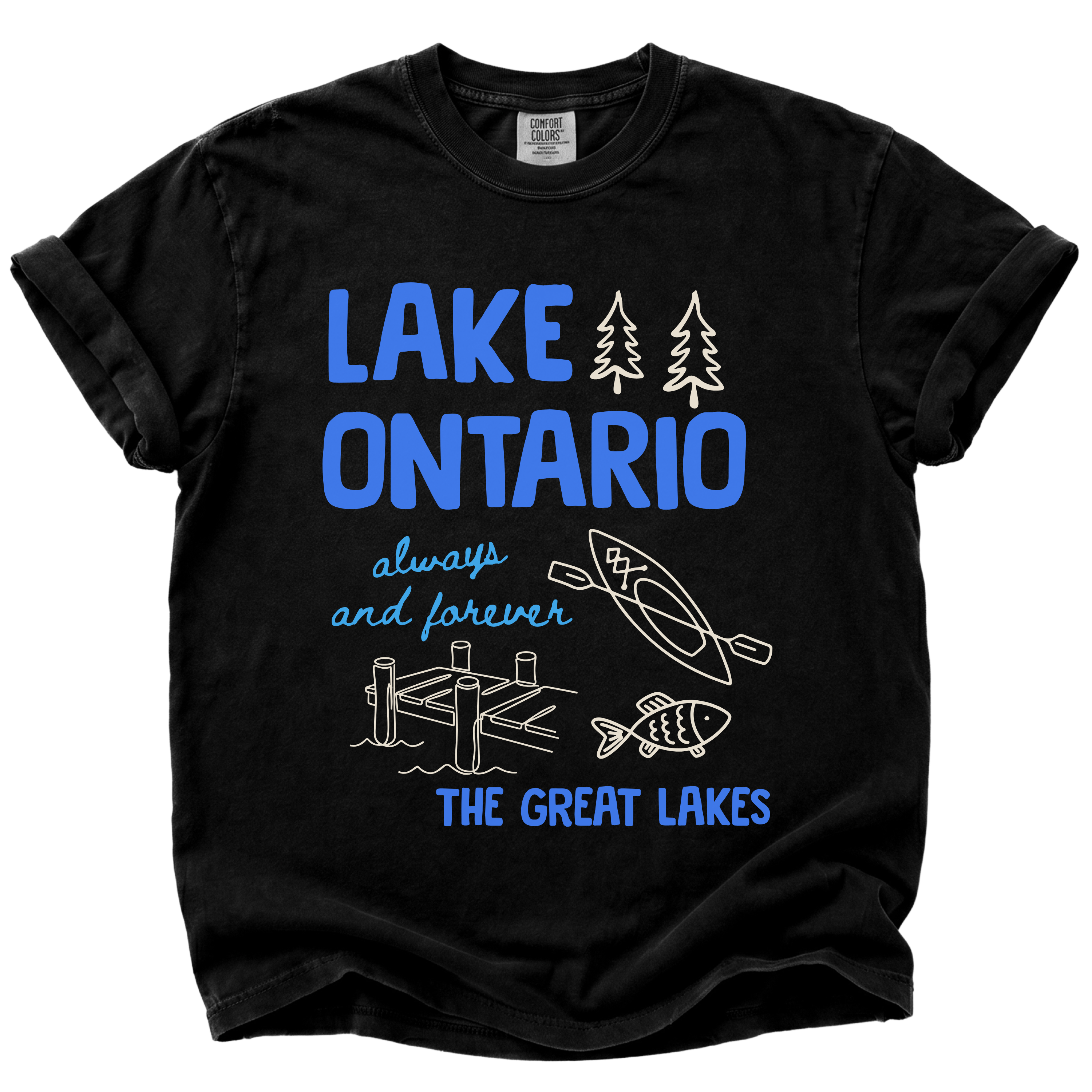 Lake Ontario Always and Forever Doodle T-Shirt