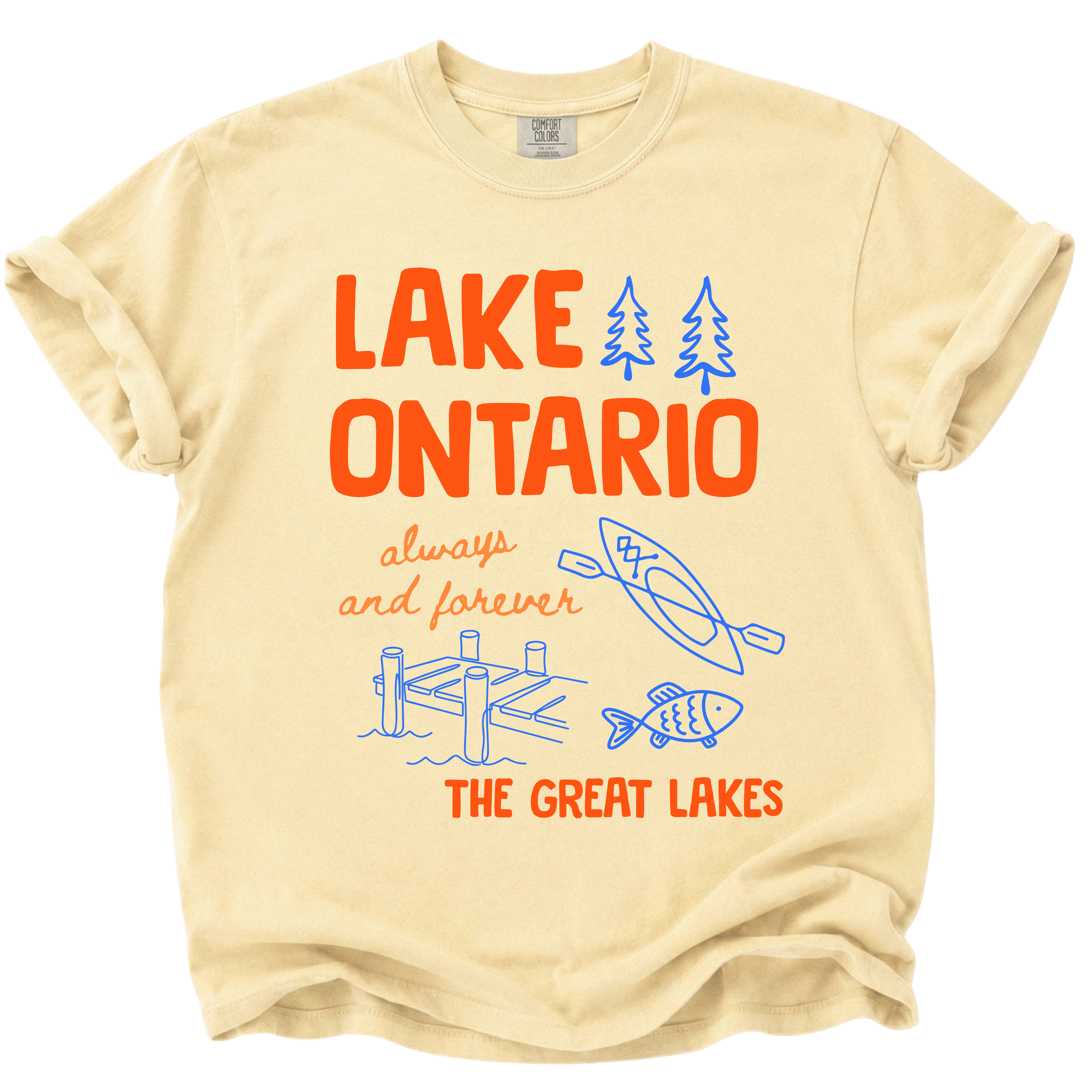 Lake Ontario Always and Forever Doodle T-Shirt