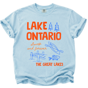Lake Ontario Always and Forever Doodle T-Shirt
