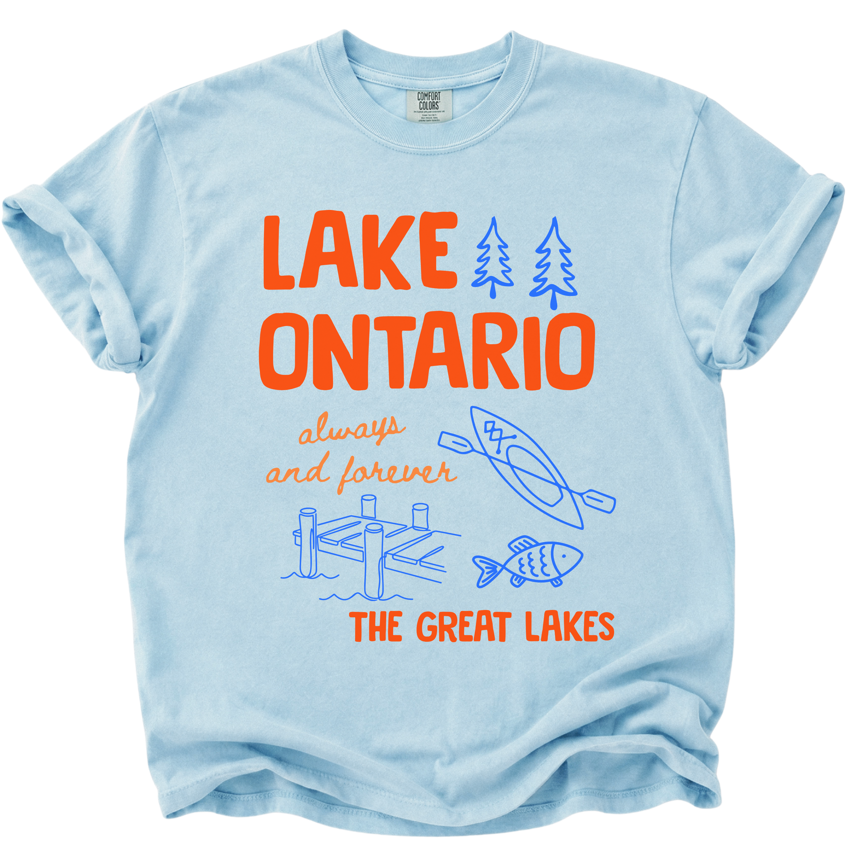 Lake Ontario Always and Forever Doodle T-Shirt