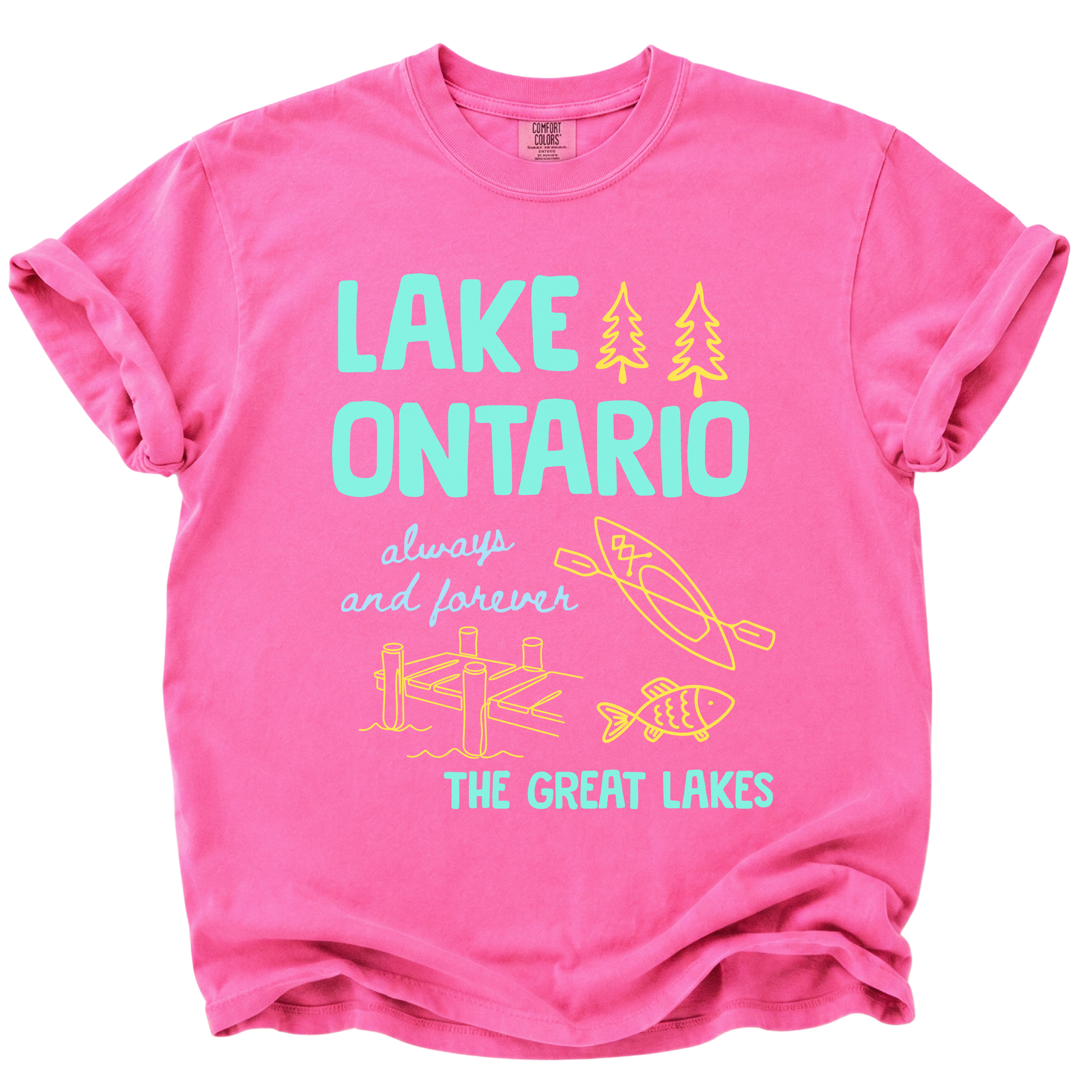 Lake Ontario Always and Forever Doodle T-Shirt