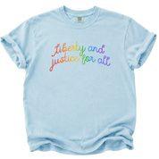 Liberty and Justice for All Rainbow T-Shirt