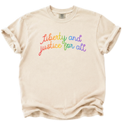 Liberty and Justice for All Rainbow T-Shirt