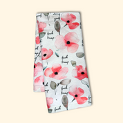 Watercolor Poppy F*ck Trump Hand Towel