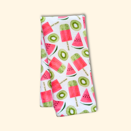 Subtle F*ck Trump Watermelon Popsicle Hand Towel
