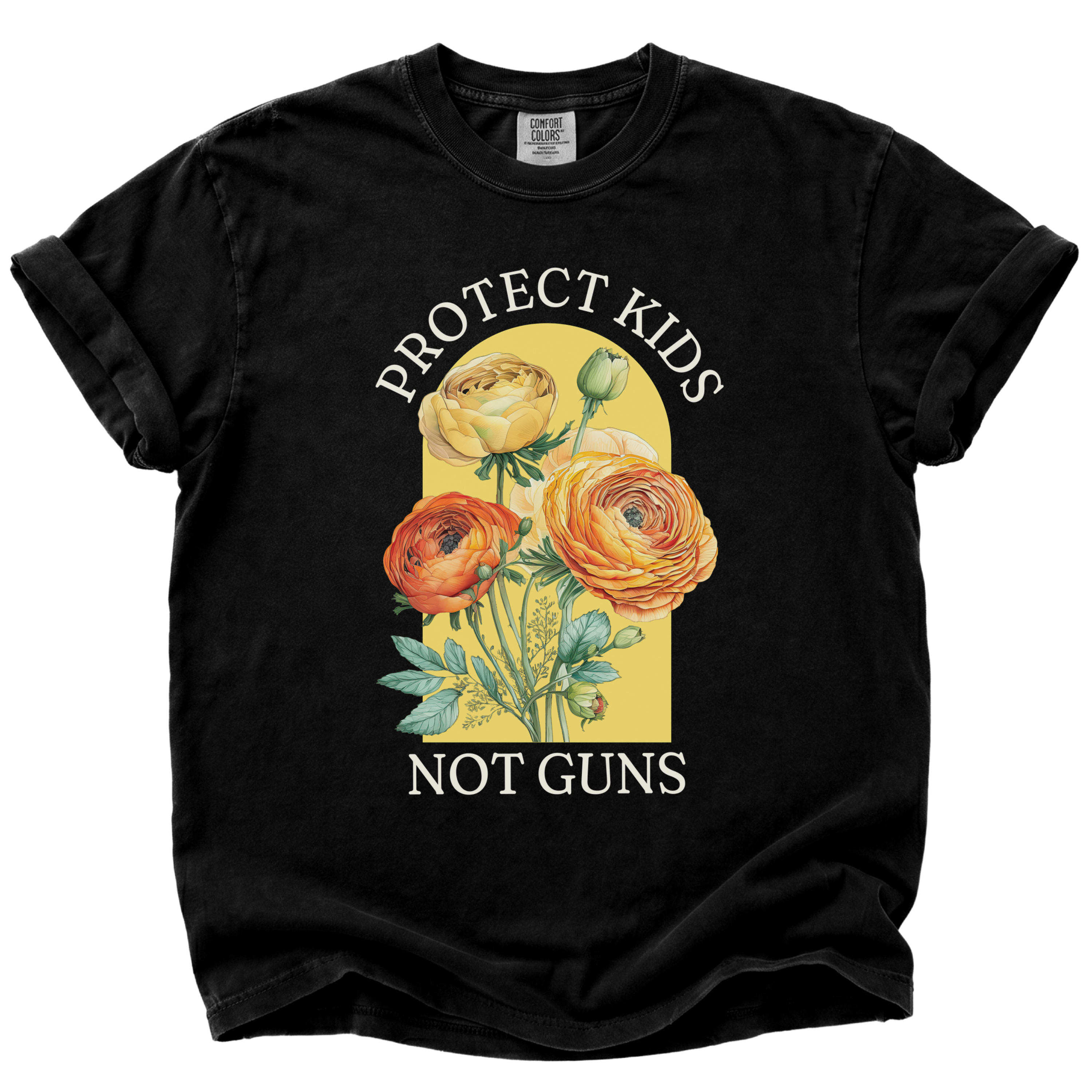 Protect Kids Not Guns Floral T-Shirt