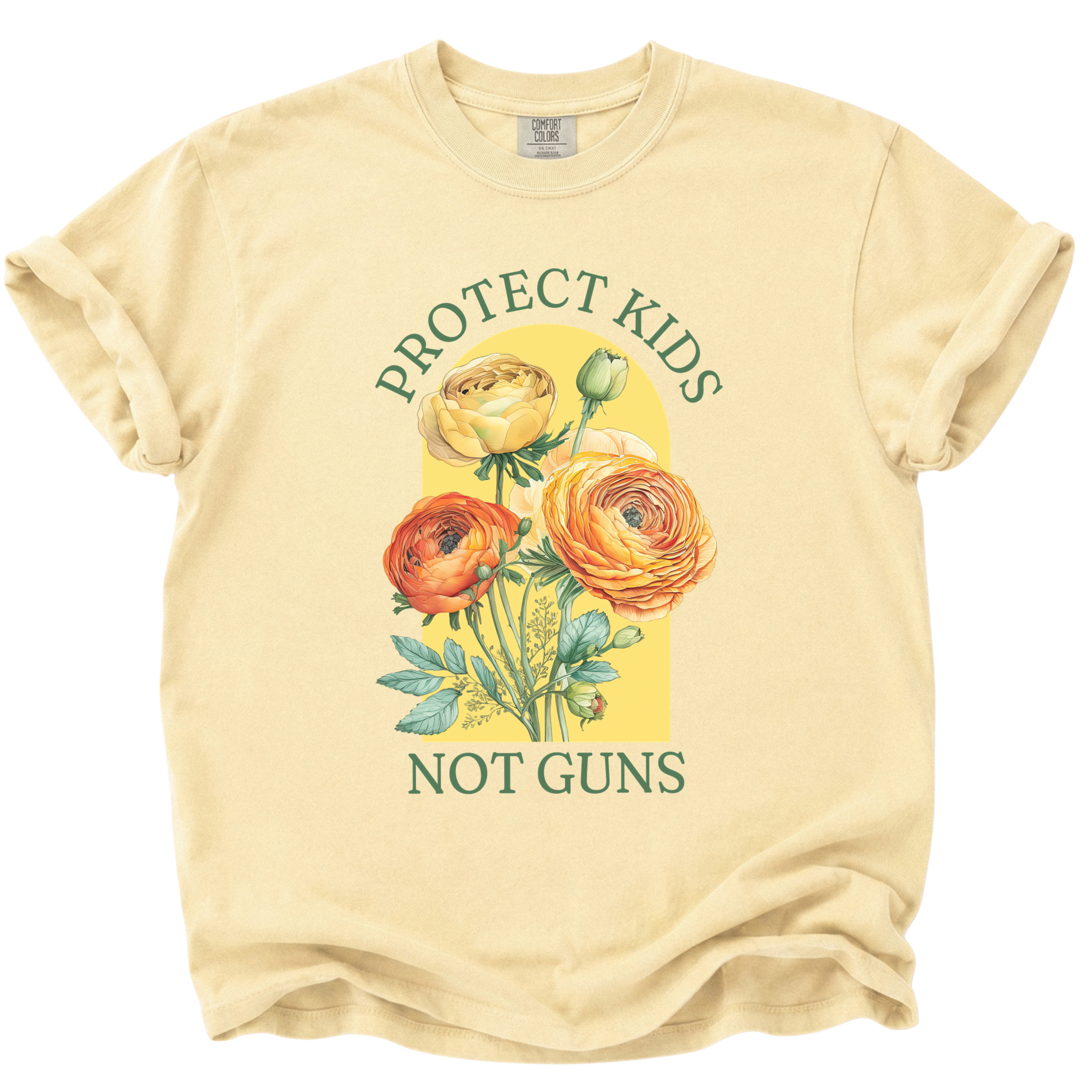 Protect Kids Not Guns Floral T-Shirt