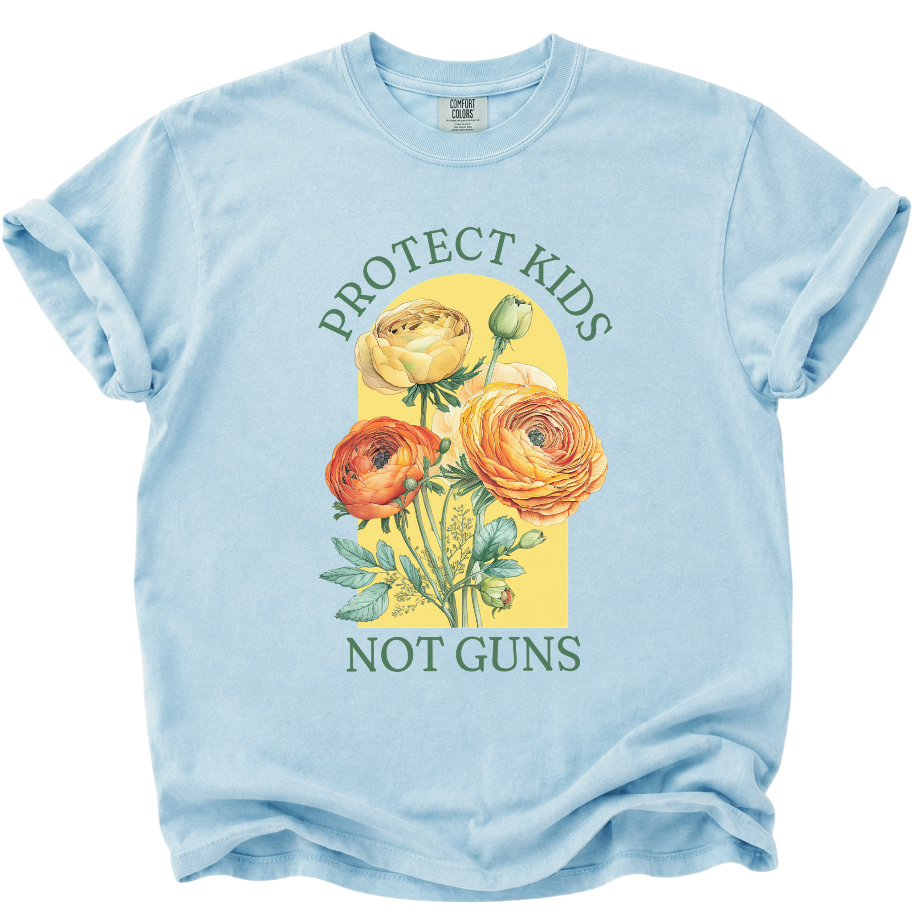 Protect Kids Not Guns Floral T-Shirt