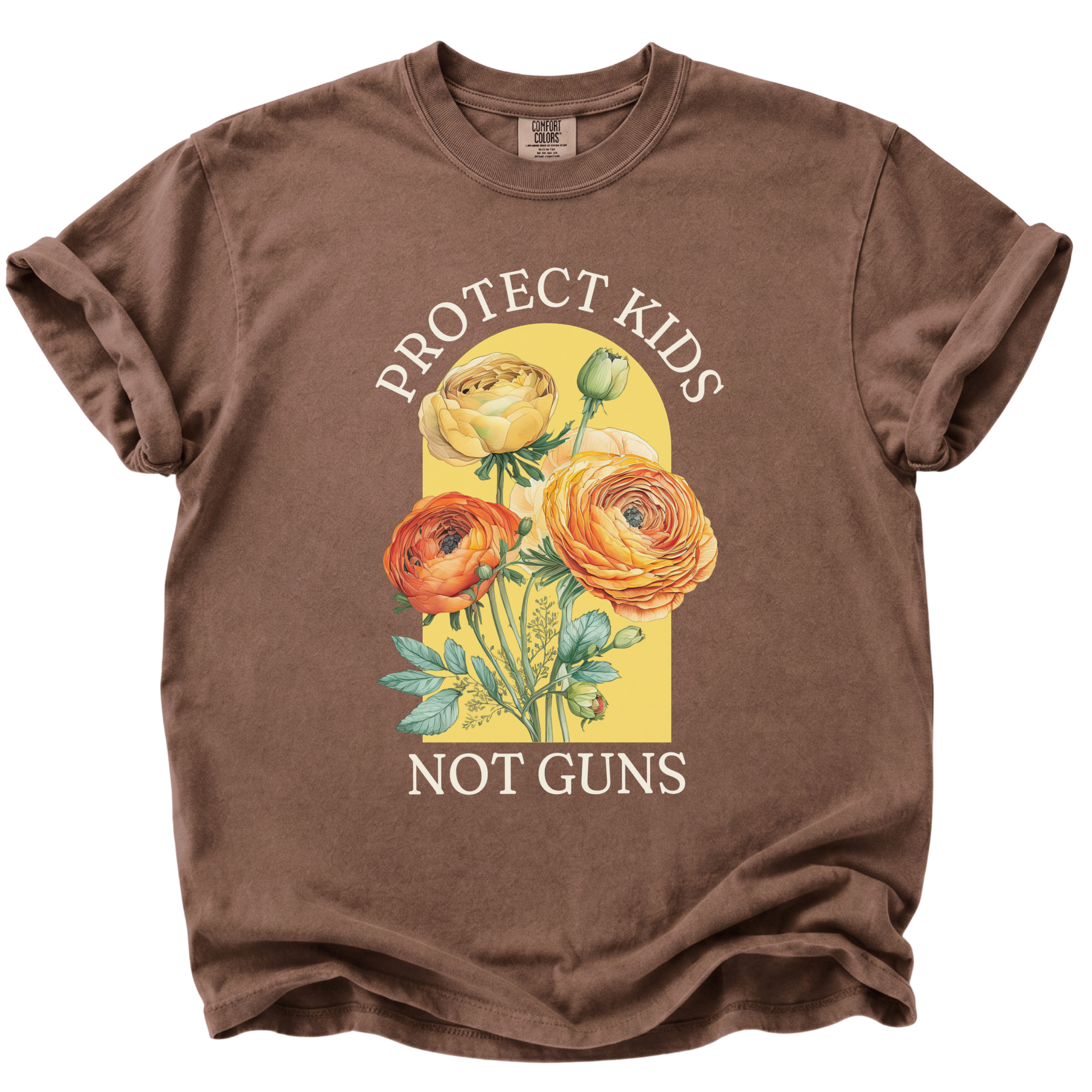Protect Kids Not Guns Floral T-Shirt