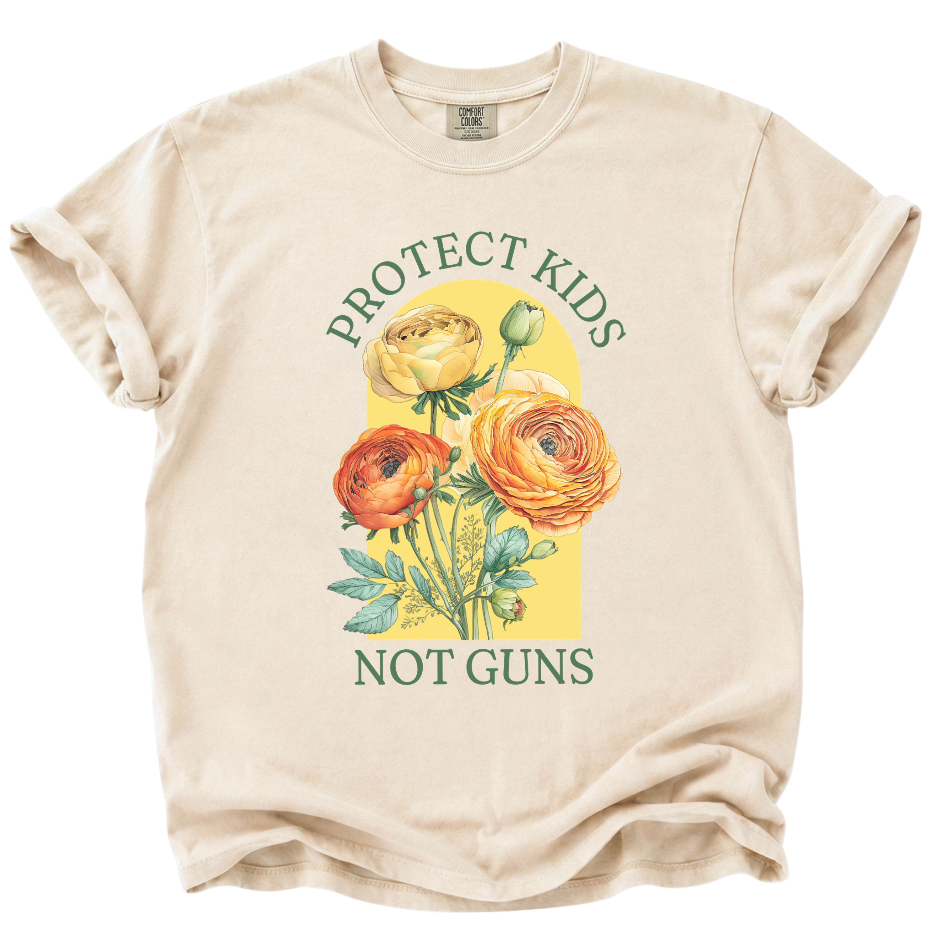 Protect Kids Not Guns Floral T-Shirt