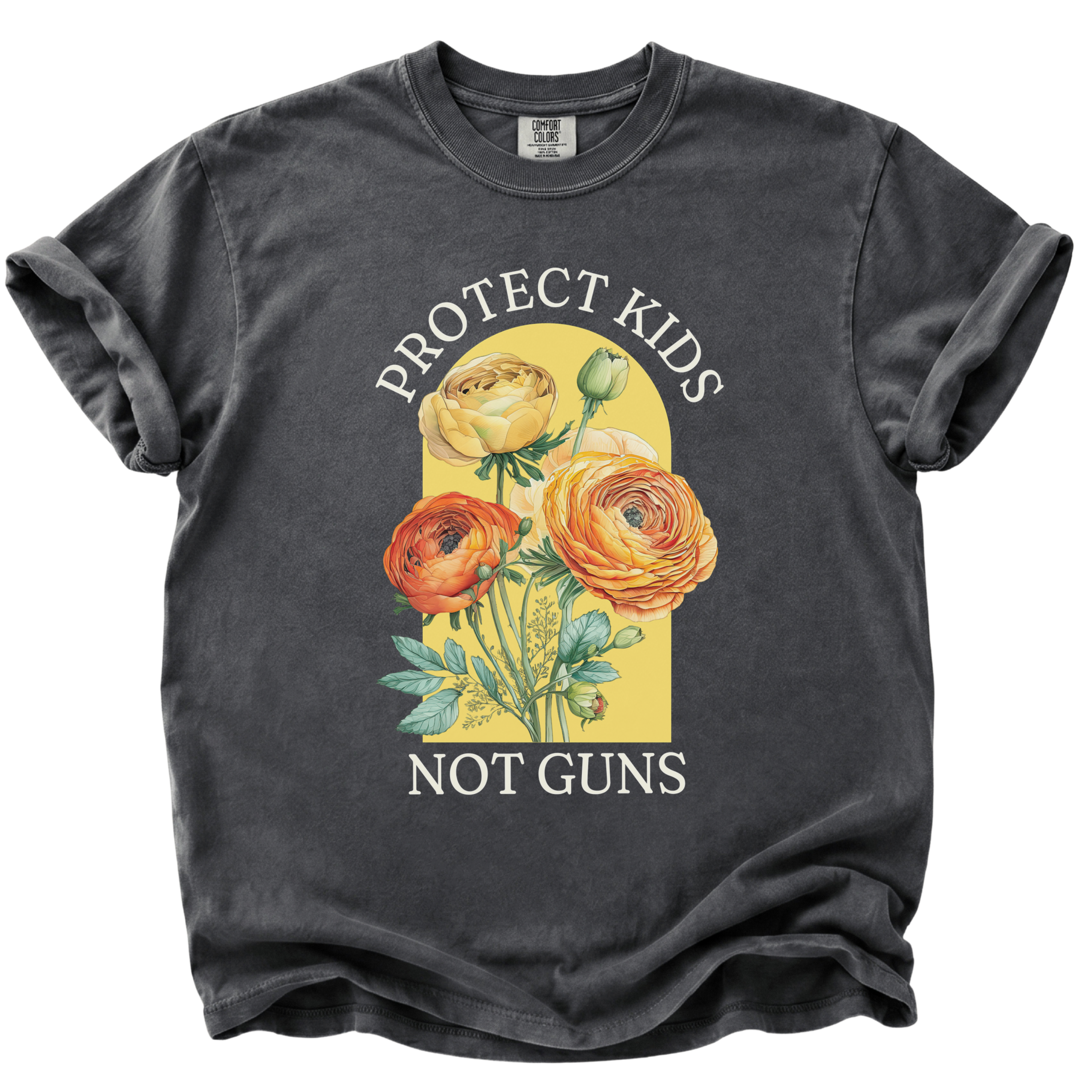 Protect Kids Not Guns Floral T-Shirt