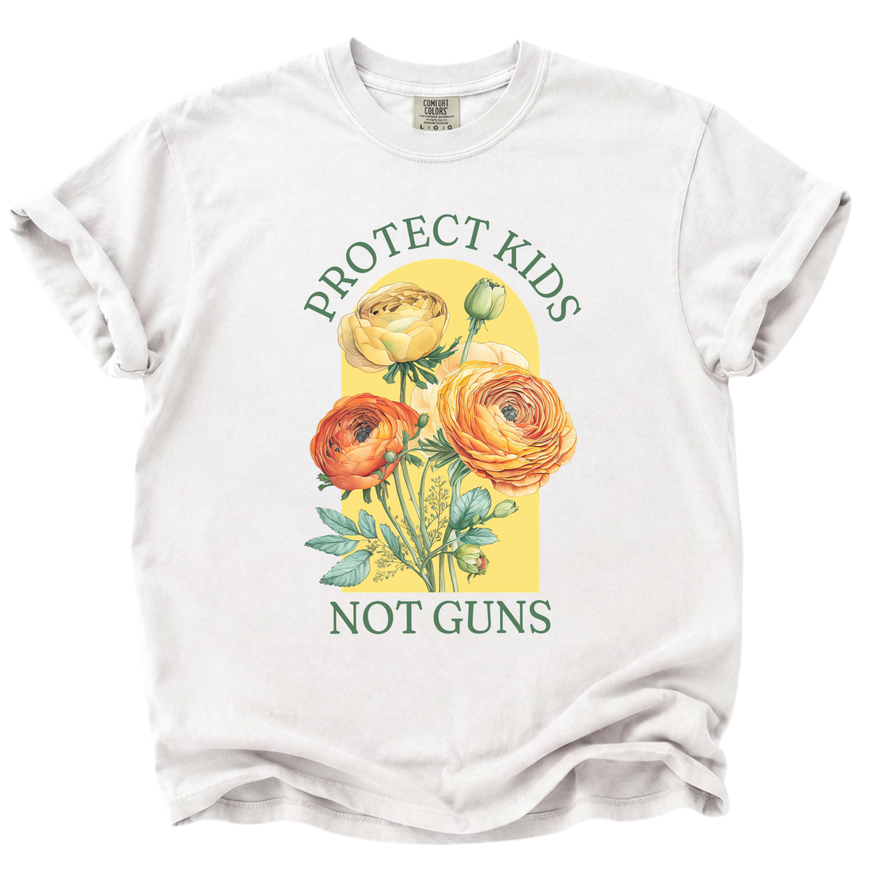 Protect Kids Not Guns Floral T-Shirt