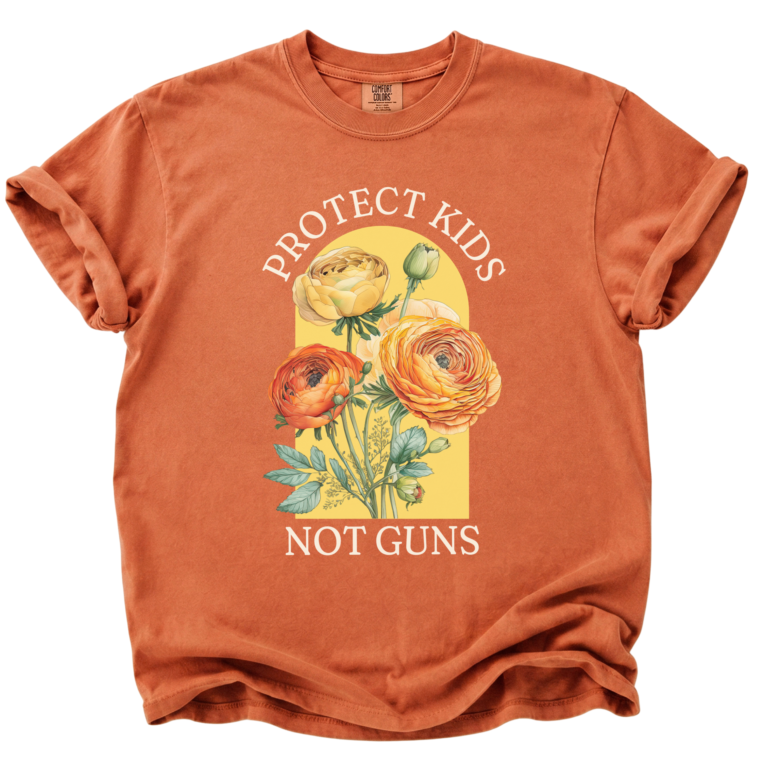Protect Kids Not Guns Floral T-Shirt