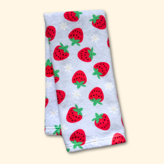 Purple Trump Sucks Strawberry Seeds Hand Towel