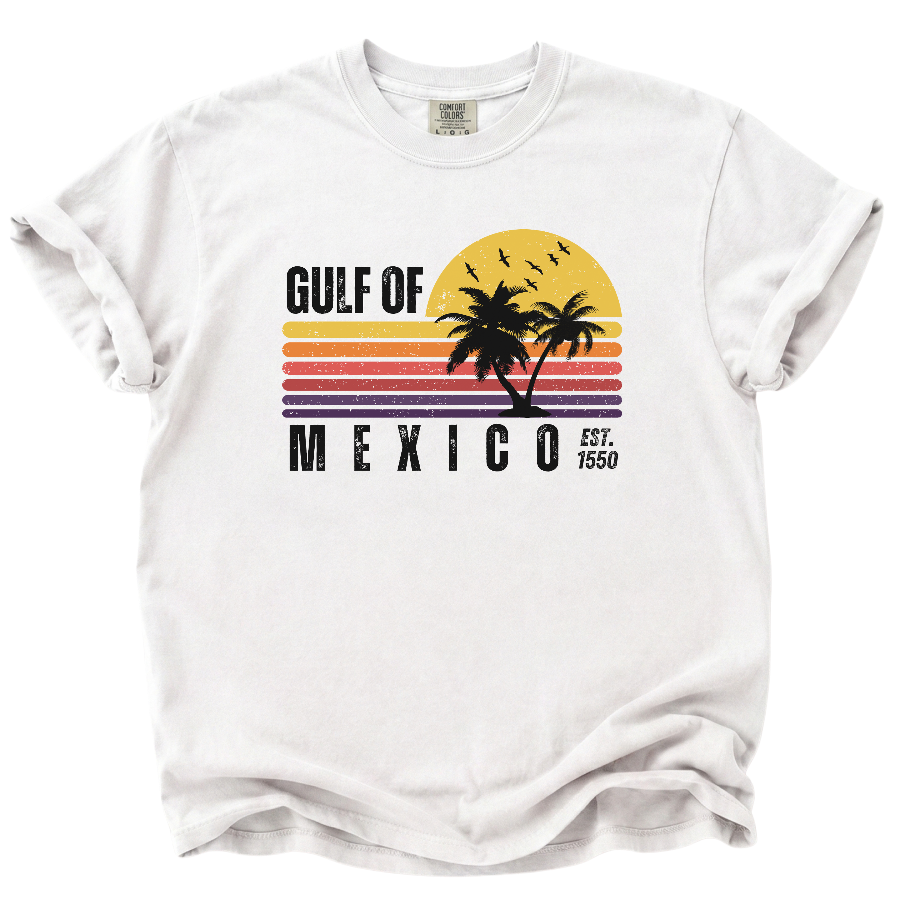 Retro Gulf of Mexico Sunset T-Shirt