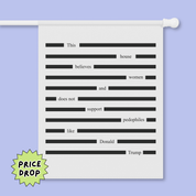 SALE - Redacted Epstein Files Flag