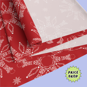 SALE - F*ck Trump Red Snowflake Table Runner
