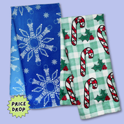 SALE - FDT Snowflake & Candy Cane Towel Bundle