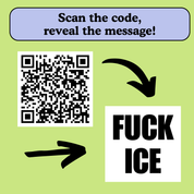 F*ck ICE QR Code Flag
