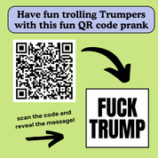 F*ck Trump QR Code Flag