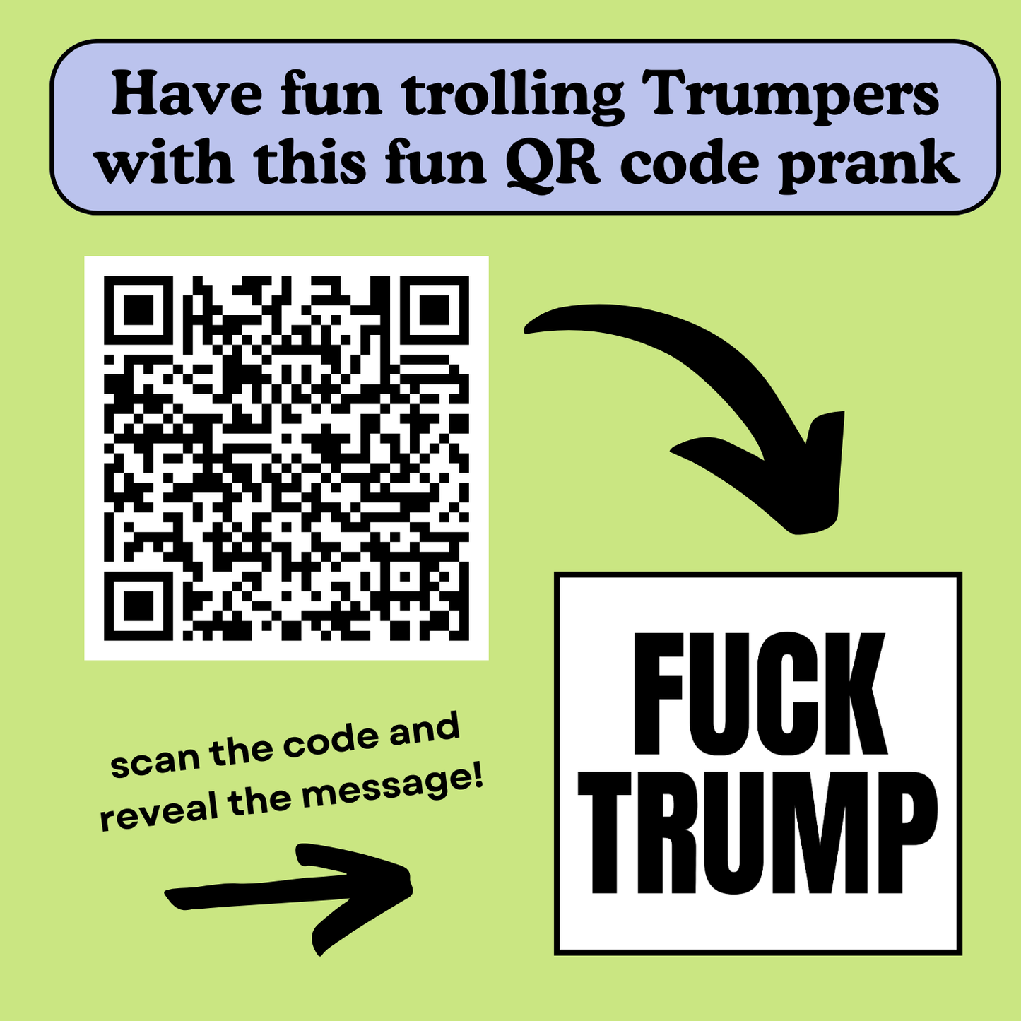 F*ck Trump QR Code Mug