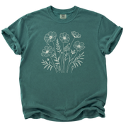 Subtle F*ck Trump Floral Sketch T-Shirt