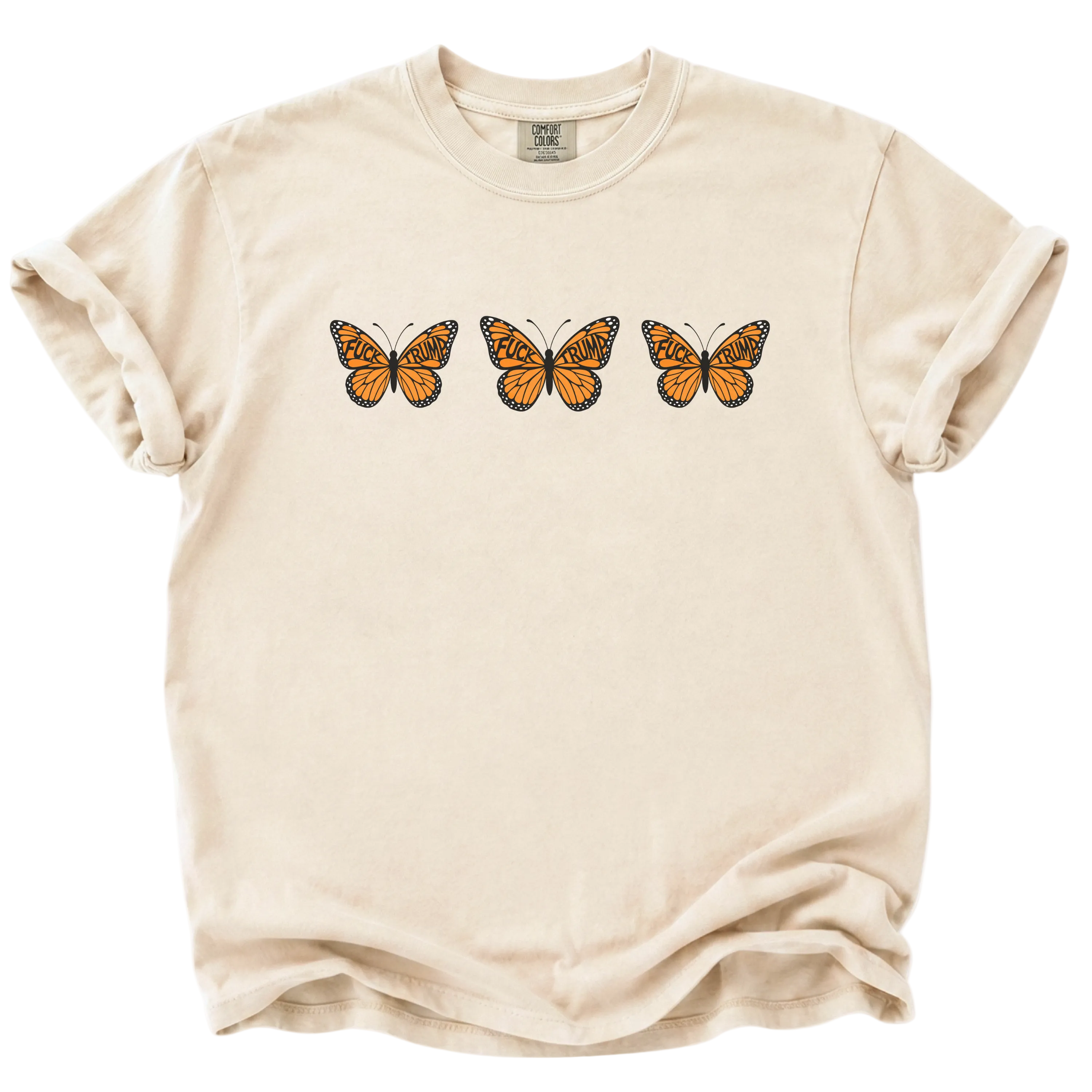 F*ck Trump No Orange Monarchs Triple Butterfly T-Shirt