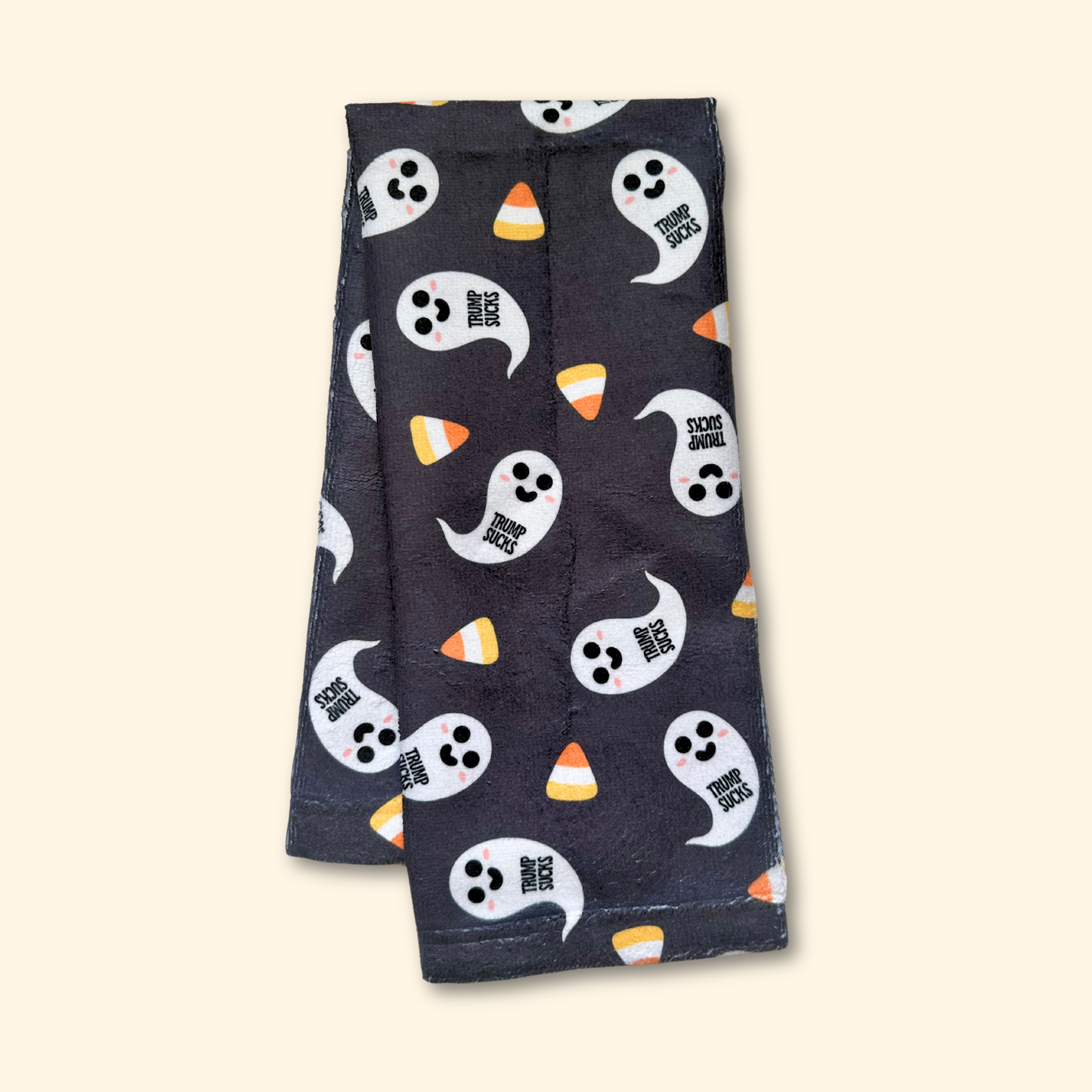 Subtle Trump Sucks Halloween Ghost Hand Towel