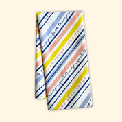 F*ck Trump Pastel Stripe Waffle Weave Kitchen Towel
